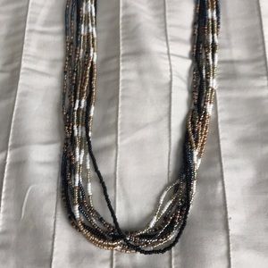 Multi strand bead necklace